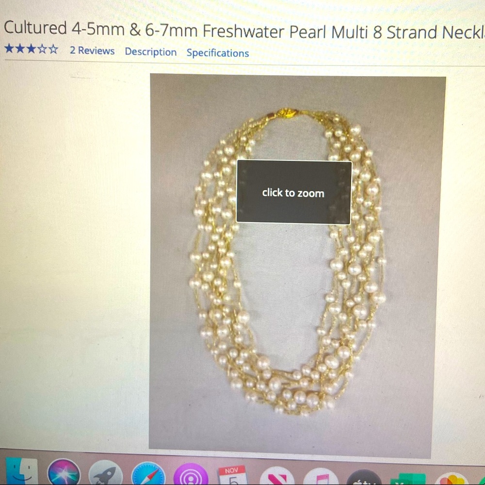 ISO multi-strand pearl necklace
